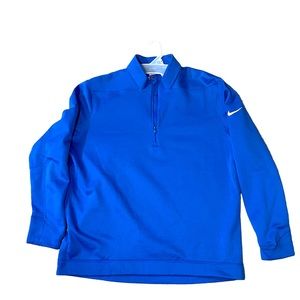 Blue Men's Nike Dri-FIT Half-Zip Golf Pullover Size XL